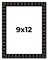 9x12 Bamboo Picture Frame with UV-Resistant Acrylic & Acid Free Backing, Available in 4 Finishes - Brown, Black, Gold, and Natural